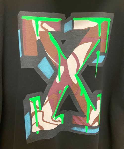 OFFWHITE（オフホワイト）OFFWHITE (オフホワイト) NEEN ARROW SKATE HOODIE ブラック サイズ:XLの古着・服飾アイテム