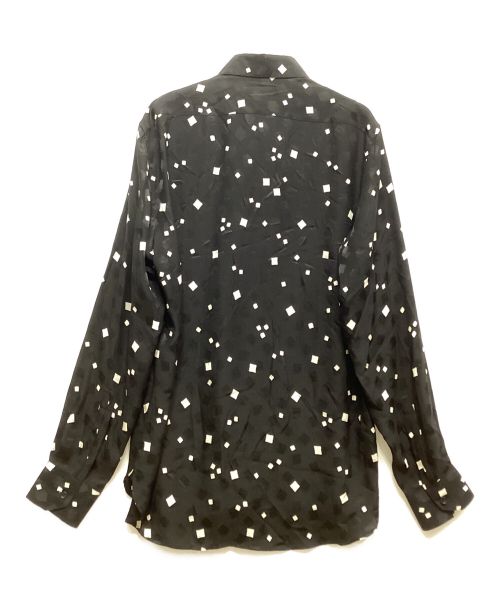 Saint Laurent Paris（サンローランパリ）Saint Laurent Paris (サンローランパリ) スクエアドットシャツ ブラック サイズ:38の古着・服飾アイテム