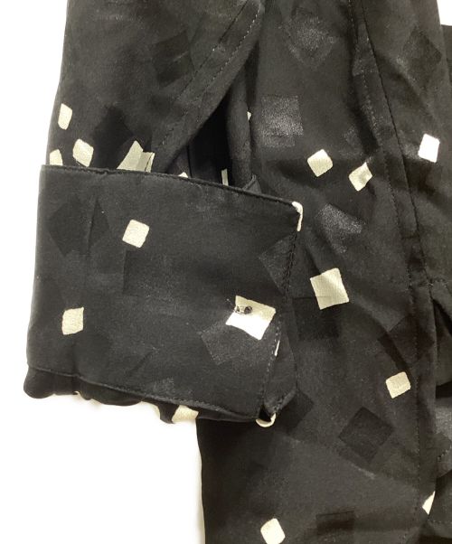 Saint Laurent Paris（サンローランパリ）Saint Laurent Paris (サンローランパリ) スクエアドットシャツ ブラック サイズ:38の古着・服飾アイテム