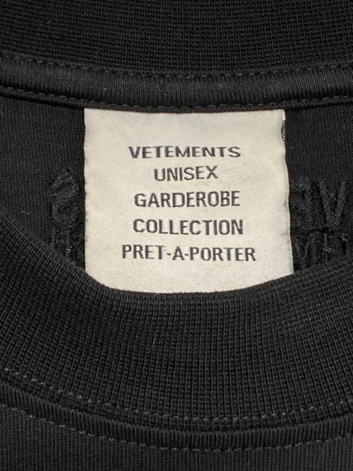 VETEMENTS（ヴェトモン）VETEMENTS (ヴェトモン) Hi-speed T-shirt ブラック サイズ:Sの古着・服飾アイテム