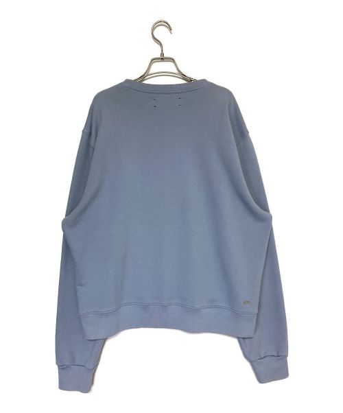 AMIRI（アミリ）AMIRI (アミリ) ロゴプリントクルーネックスウェットシャツ スカイブルー サイズ:Lの古着・服飾アイテム