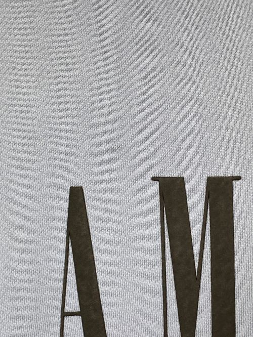 AMIRI（アミリ）AMIRI (アミリ) ロゴプリントクルーネックスウェットシャツ スカイブルー サイズ:Lの古着・服飾アイテム