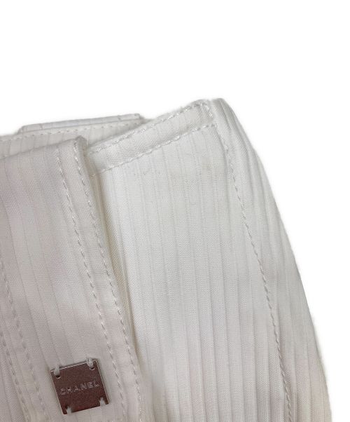 CHANEL（シャネル）CHANEL (シャネル) ワイドパンツ ホワイト サイズ:34の古着・服飾アイテム