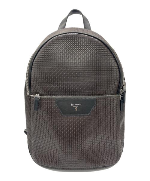 serapian（セラピアン）SERAPIAN (セラピアン) バックパック ブラウンの古着・服飾アイテム
