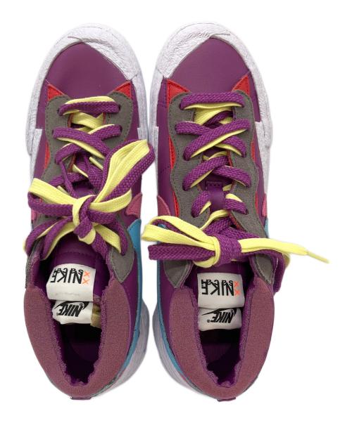 NIKE（ナイキ）NIKE (ナイキ) sacai (サカイ) BLAZER LOW パープル サイズ:26cmの古着・服飾アイテム