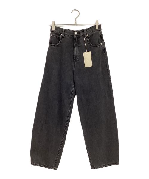 CAFUNE（カフネ）CAFUNE (カフネ) ソフトコクーンデニムパンツ ブラック サイズ:36の古着・服飾アイテム