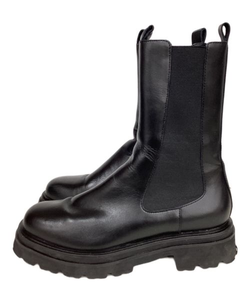 UNITED ARROWS（ユナイテッドアローズ）UNITED ARROWS (ユナイテッドアローズ) サイドゴアブーツ ブラック サイズ:38の古着・服飾アイテム