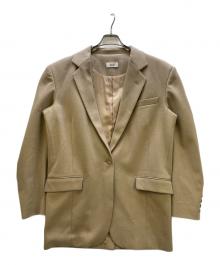 TIMELESS WOMEN（タイムレス ウーマン）の古着「FLANNNEL OVERSIZED BLAZER」｜ベージュ