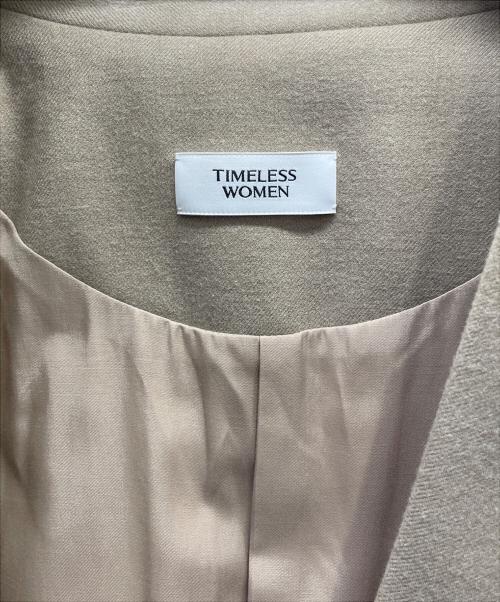 TIMELESS WOMEN（タイムレス ウーマン）TIMELESS WOMEN (タイムレス ウーマン) FLANNNEL OVERSIZED BLAZER ベージュ サイズ:Freeの古着・服飾アイテム