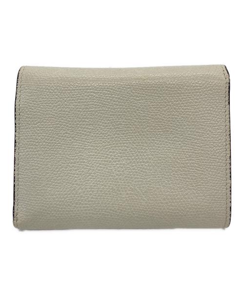 Valextra（ヴァレクストラ）Valextra (ヴァレクストラ) 3つ折り財布 アイボリーの古着・服飾アイテム