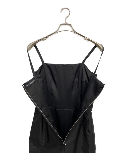 DOLCE & GABBANA（ドルチェ＆ガッバーナ）DOLCE & GABBANA (ドルチェ＆ガッバーナ) キャミソールワンピース ブラック サイズ:36の古着・服飾アイテム