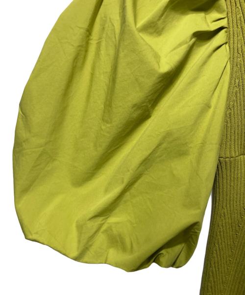 CELFORD（セルフォード）CELFORD (セルフォード) ボリューム袖ニットタイトワンピース グリーン サイズ:36の古着・服飾アイテム