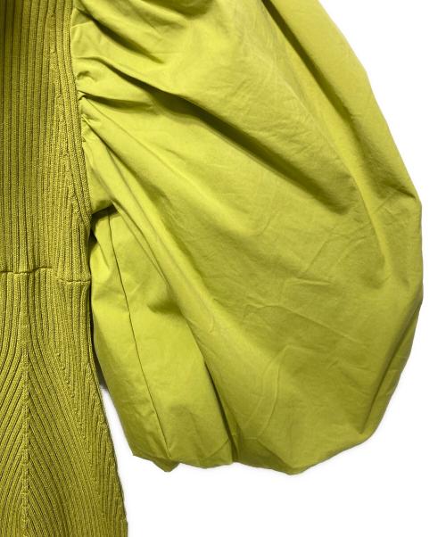 CELFORD（セルフォード）CELFORD (セルフォード) ボリューム袖ニットタイトワンピース グリーン サイズ:36の古着・服飾アイテム