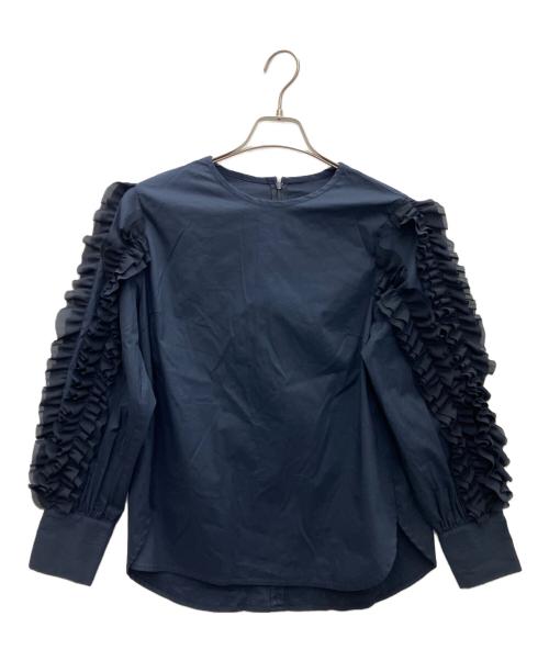 trefle（トレフル）trefle (トレフル) NEWホイップブラウス ネイビー サイズ:SIZE　FREEの古着・服飾アイテム