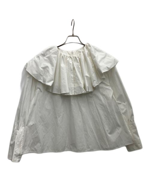 trefle（トレフル）trefle (トレフル) 花びらブラウス ホワイト サイズ:SIZEFREEの古着・服飾アイテム