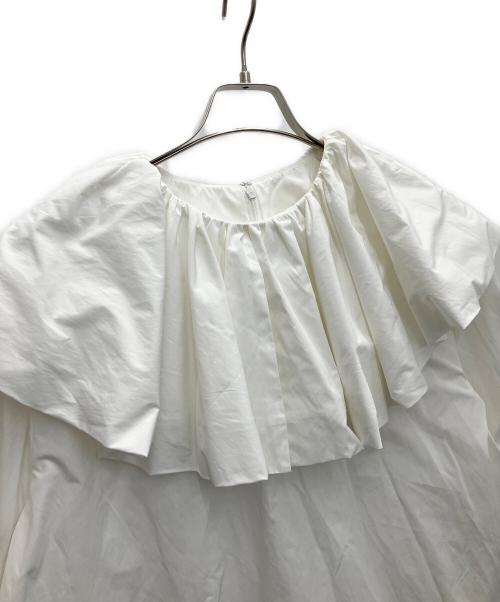 trefle（トレフル）trefle (トレフル) 花びらブラウス ホワイト サイズ:SIZEFREEの古着・服飾アイテム