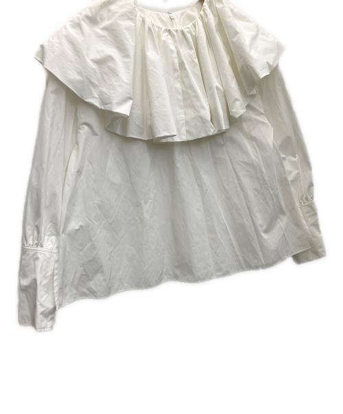 trefle（トレフル）trefle (トレフル) 花びらブラウス ホワイト サイズ:SIZEFREEの古着・服飾アイテム