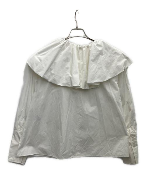 trefle（トレフル）trefle (トレフル) 花びらブラウス ホワイト サイズ:SIZEFREEの古着・服飾アイテム