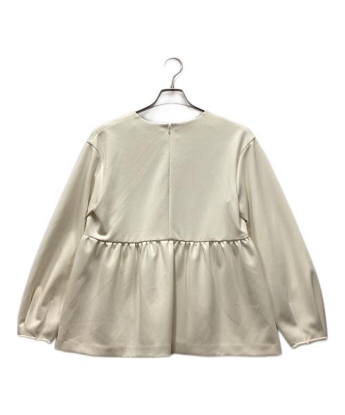 UNITED ARROWS（ユナイテッドアローズ）UNITED ARROWS (ユナイテッドアローズ) SPONGY パールモチーフ ブラウス ホワイト サイズ:38の古着・服飾アイテム