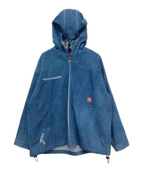 genzai（ゲンザイ）genzai (ゲンザイ) Satellite Hood Denim Jacket ブルー サイズ:Lの古着・服飾アイテム