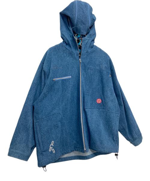 genzai（ゲンザイ）genzai (ゲンザイ) Satellite Hood Denim Jacket ブルー サイズ:Lの古着・服飾アイテム