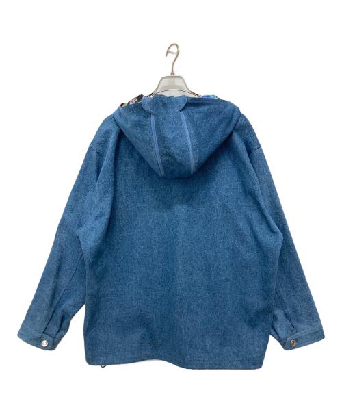 genzai（ゲンザイ）genzai (ゲンザイ) Satellite Hood Denim Jacket ブルー サイズ:Lの古着・服飾アイテム