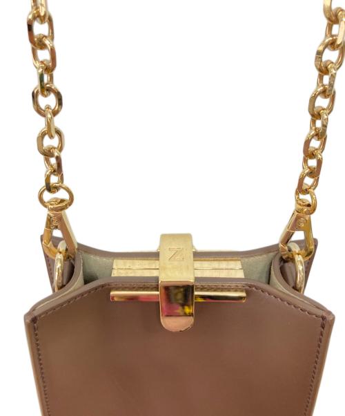 ZANCHETTI（ザンケッティー）ZANCHETTI (ザンケッティー) ショルダーバッグ　ZETA CROSSBODY ブラウンの古着・服飾アイテム