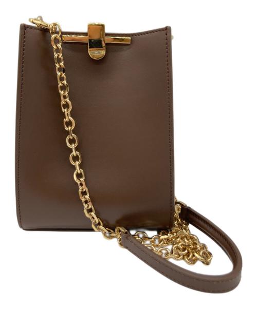 ZANCHETTI（ザンケッティー）ZANCHETTI (ザンケッティー) ショルダーバッグ　ZETA CROSSBODY ブラウンの古着・服飾アイテム