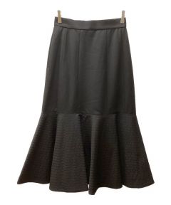 中古・古着通販】KIRIKOMI NUNO (キリコミ) ロングスカート ブラック