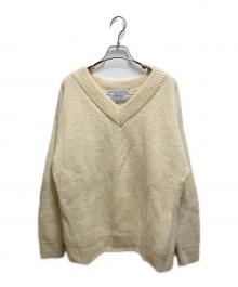 oldderby Knitwear（オールドダービーニットウェア）の古着「Vネックニット」｜アイボリー