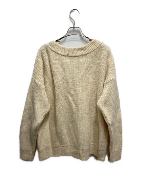 oldderby Knitwear（オールドダービーニットウェア）oldderby Knitwear (オールドダービーニットウェア) Vネックニット アイボリー サイズ:FREEの古着・服飾アイテム