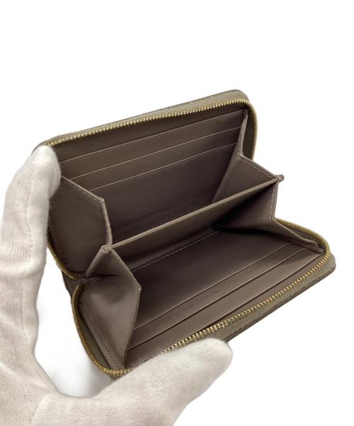 CELINE（セリーヌ）CELINE (セリーヌ) コンパクトジップウォレット ベージュの古着・服飾アイテム