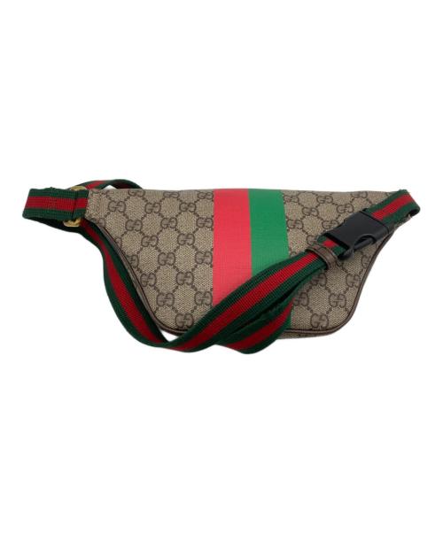 GUCCI（グッチ）GUCCI (グッチ) タイガーGGベルトバッグ ブラウンの古着・服飾アイテム
