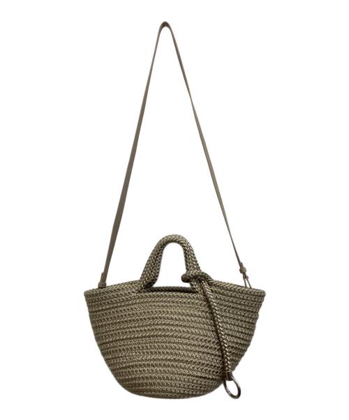 BALENCIAGA（バレンシアガ）BALENCIAGA (バレンシアガ) イビザ スモール　ストラップ付バスケットバッグ ベージュの古着・服飾アイテム