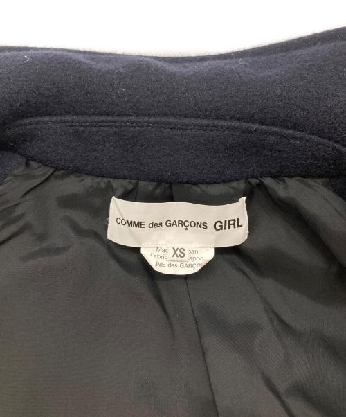 COMME des GARCONS GIRL（コムデギャルソンガール）COMME des GARCONS GIRL (コムデギャルソンガール) フレアメルトンＰコート ネイビー サイズ:XSの古着・服飾アイテム