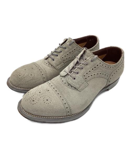 foot the coacher（フットザコーチャー）foot the coacher (フットザコーチャー) メダリオンシューズ グレー サイズ:9の古着・服飾アイテム