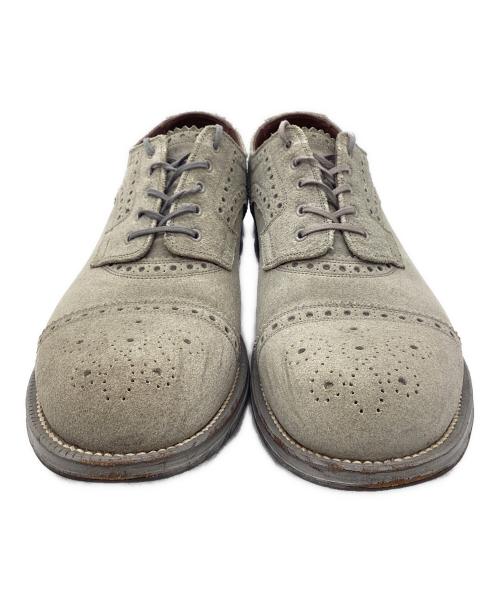 foot the coacher（フットザコーチャー）foot the coacher (フットザコーチャー) メダリオンシューズ グレー サイズ:9の古着・服飾アイテム