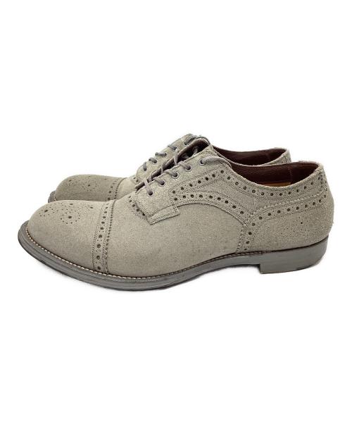 foot the coacher（フットザコーチャー）foot the coacher (フットザコーチャー) メダリオンシューズ グレー サイズ:9の古着・服飾アイテム