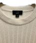 中古・古着 dunhill (ダンヒル) カシミア リブクルーネックニット オフホワイト サイズ:S：17000円