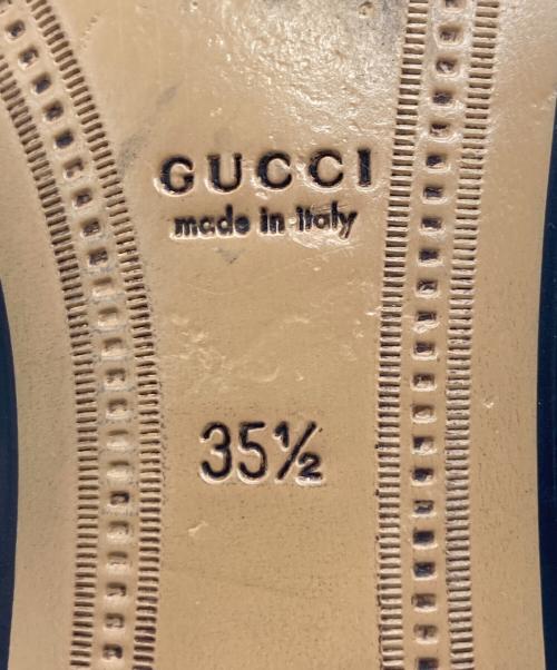 GUCCI（グッチ）GUCCI (グッチ) ツイードホースビットローファー ホワイト サイズ:35 1/2の古着・服飾アイテム