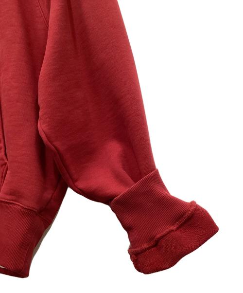 AMI Alexandre Mattiussi（アミアレクサンドルマテュッシ）AMI Alexandre Mattiussi (アミ アレクサンドル マテュッシ) カレッジタイプロゴ プルオーバーパーカー レッド サイズ:Lの古着・服飾アイテム