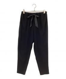 saqui（サキ）の古着「テーパードリボンパンツ」｜ブラック