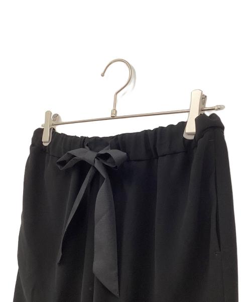saqui（サキ）saqui (サキ) テーパードリボンパンツ ブラック サイズ:38の古着・服飾アイテム