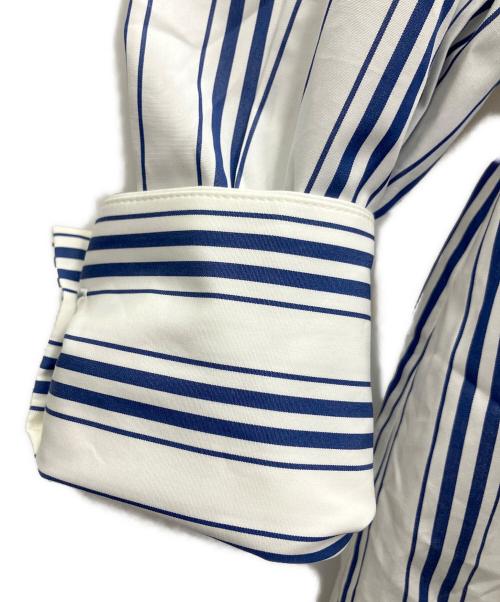 ENFOLD（エンフォルド）ENFOLD (エンフォルド) ランダムストライプ タックブラウス サイズ:SIZE38の古着・服飾アイテム