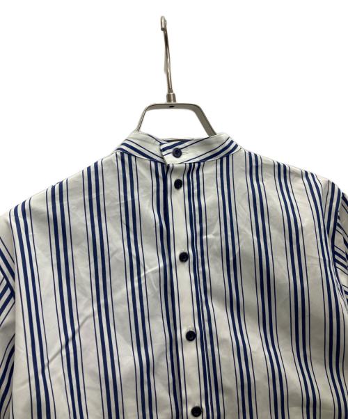 ENFOLD（エンフォルド）ENFOLD (エンフォルド) ランダムストライプ タックブラウス サイズ:SIZE38の古着・服飾アイテム