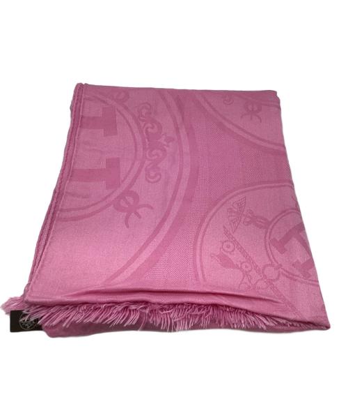 HERMES（エルメス）HERMES (エルメス) カシミヤシルクストール ピンクの古着・服飾アイテム