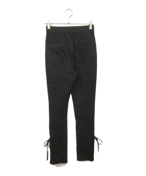 Cen.（セン）Cen. (セン) リボンポンチレギンスパンツ ブラック サイズ:38の古着・服飾アイテム