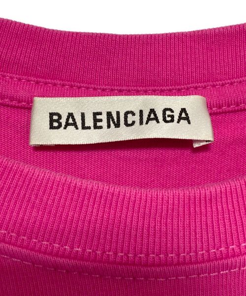 BALENCIAGA（バレンシアガ）BALENCIAGA (バレンシアガ) コピーライトロゴTシャツ ピンク サイズ:Sの古着・服飾アイテム