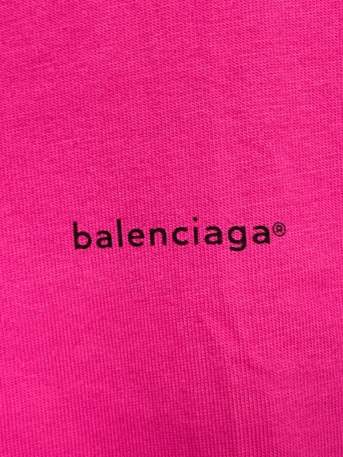BALENCIAGA（バレンシアガ）BALENCIAGA (バレンシアガ) コピーライトロゴTシャツ ピンク サイズ:Sの古着・服飾アイテム