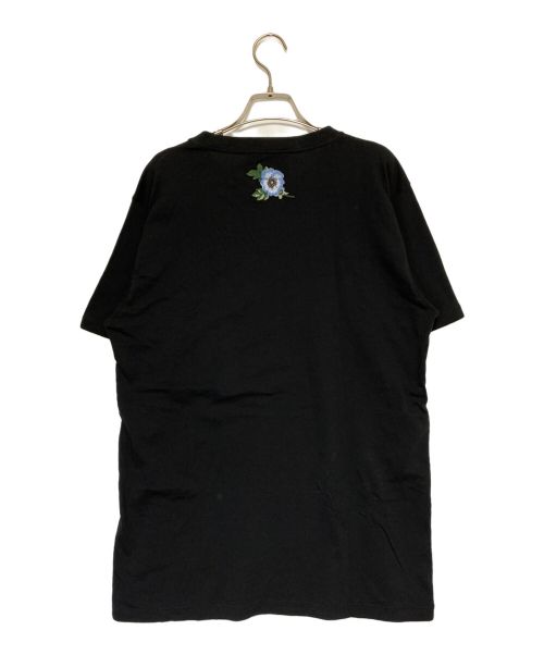 GUCCI（グッチ）GUCCI (グッチ) ダメージ加工ロゴTシャツ ブラック サイズ:Sの古着・服飾アイテム